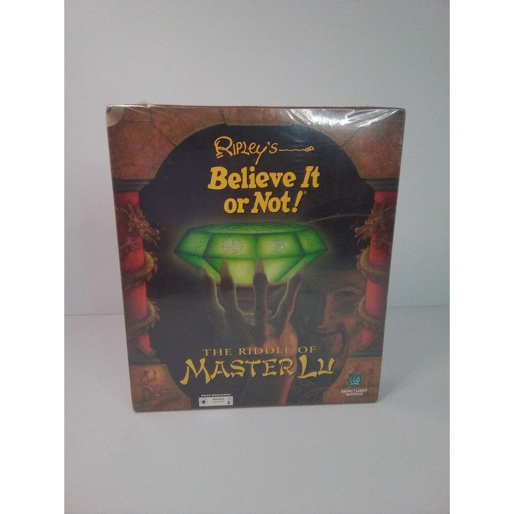 Ripley's Believe It or Not The Riddle of Master Lu Sealed Big Box PC Game 1995